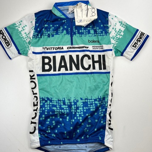 Vintage bianchi cycling jersey - bianchi,